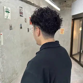 パーマ メンズ 透明感カラー/メンズ /ボブKanna🪄のヘアスタイル