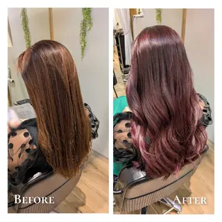 カラー Cafu hair Tachi所属・有馬 葵のヘアスタイル