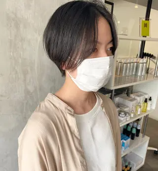 ショート カラー ヘアアレンジ stylist/蛯谷 珠里のヘアスタイル
