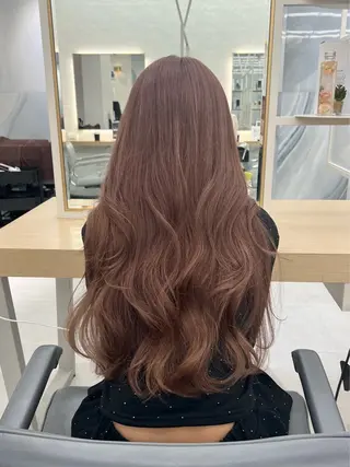 ロング カラー youres hair 髪質改善トリートメント&ヘッドスパ  新宿三丁目店【ユアーズヘア】所属・🦋透明感カラー 👑NODOKA🦋のヘアスタイル