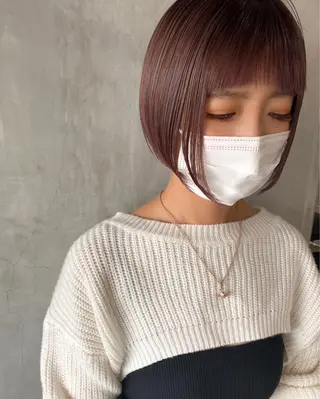 ショート カラー ヘアアレンジ stylist/蛯谷 珠里のヘアスタイル