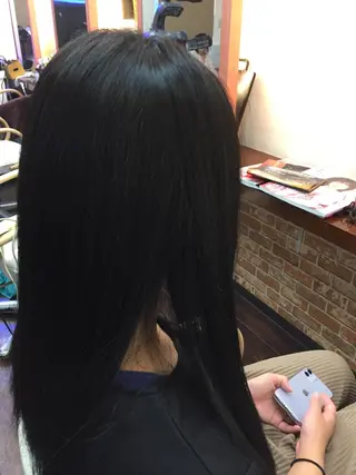ロング パーマ 桧山 真のヘアスタイル
