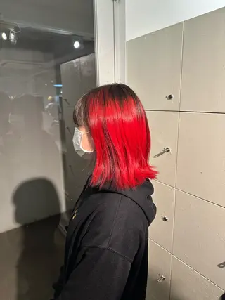 ミディアム カラー ハイトーンカラー が絶対可愛い✨泰聖✨のヘアスタイル