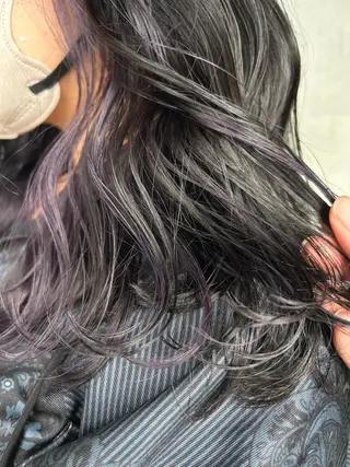 セミロング カラー 西村 真実子のヘアスタイル