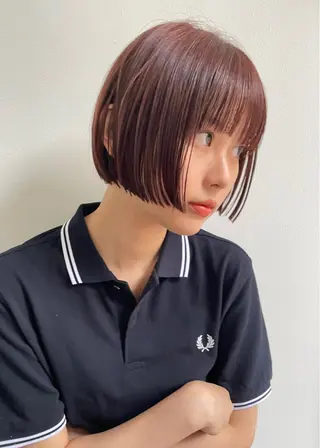 ショート 政木彩香 /メンズ/丸みボブのヘアスタイル