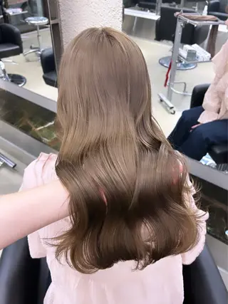 ロング カラー 渋谷/原宿♡PELE 縮毛矯正/ストレートのヘアスタイル