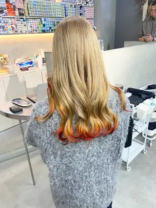 セミロング カラー qulim所属・前橋 姫奈のヘアスタイル