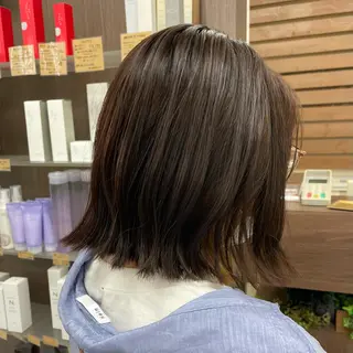 ミディアム ダブルカラー/韓国 ヘア/さわのあかねのヘアスタイル