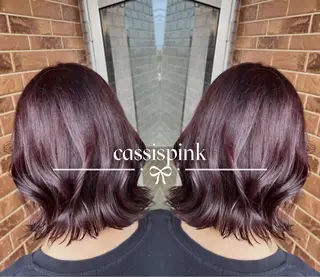 ミディアム カラー 熊谷 有紗のヘアスタイル