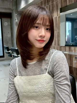 ミディアム Farbe🤍 女性限定のヘアスタイル