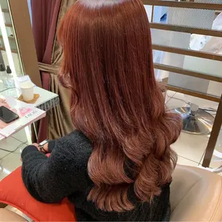 ロング カラー 羽エクステ/シール エクステ/横浜駅5分のヘアスタイル