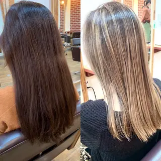 ロング カラー 岡崎勇人/レイヤー/ 韓国/ケラチンTRのヘアスタイル