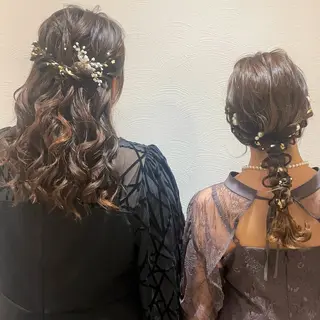 セミロング ヘアアレンジ GOTODAY SHAiRE SALON所属・札幌 ヘアアレンジ 🍎 タナカセリナのヘアスタイル