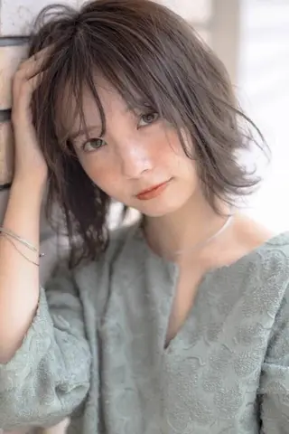 ミディアム カラー UP-PU ART  HAIRのヘアスタイル