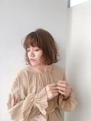 ミディアム 似合わせ艶髪カラー ❤️ハダユミのヘアスタイル