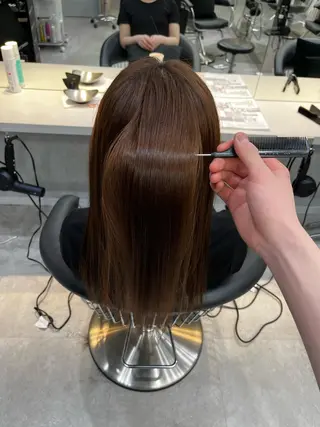 ロング 池袋/似合わせ/縮毛 髪質改善【ugen】のヘアスタイル