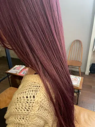 ロング カラー ヘアアレンジ 抜け感perm🌐 ｜kazaneのヘアスタイル