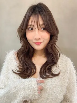 セミロング 韓国ヘア🇰🇷／艶 カラー🫧/木村和生のヘアスタイル