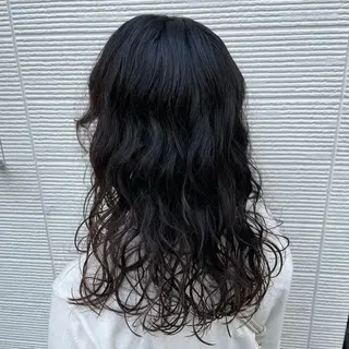 セミロング パーマ FERIAあべの KARINのヘアスタイル