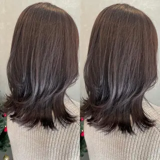 セミロング カラー darts所属・髪質改善･烏丸💠 KAREN💠のヘアスタイル