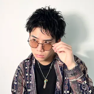 ショート パーマ メンズ 柏メンズカットパーマ NO.1タイチのヘアスタイル