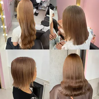 セミロング カラー ヘアアレンジ 甘ふわgirly🎀 ハイトーン🤍Ramのヘアスタイル