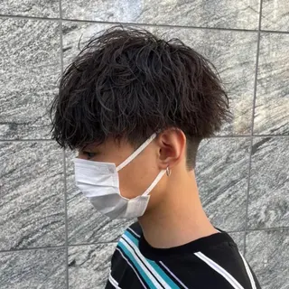 ショート カラー パーマ メンズ 【メンズサロン】 BLUCK 横浜のヘアスタイル