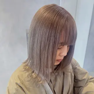 ミディアム カラー デザインカラー/パー マ🦖外岡咲希🦖のヘアスタイル