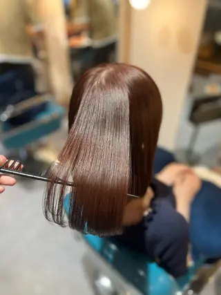 セミロング カラー 髪質改善/ケアカラー /梅田✨ RIKUのヘアスタイル