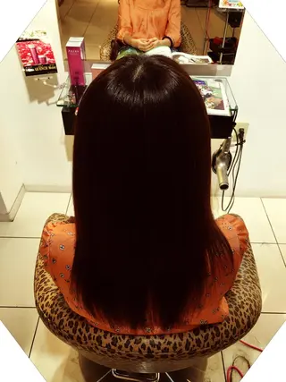 ミディアム セミロング ロング カラー 橋本 慶司のヘアスタイル