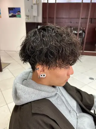 パーマ メンズ サロンド エフ真壁店所属・酸性ストレート特化 メンズも歓迎 細谷のヘアスタイル