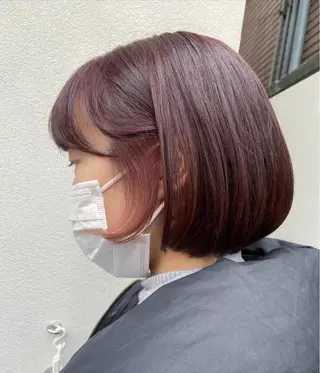 ショート カラー ヘアアレンジ satsuki 暖色・ブラウンカラーのヘアスタイル