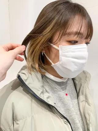 ショート カラー ヘアアレンジ yuka .のヘアスタイル