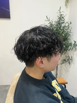 パーマ メンズ 藤田 詩織のヘアスタイル