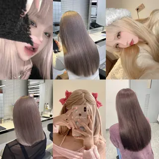 カラー ♡艶髪ブラウン himi♡のヘアスタイル