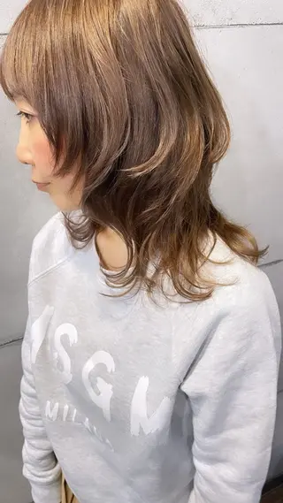 ミディアム MAIKO 【中崎・茶屋町】のヘアスタイル