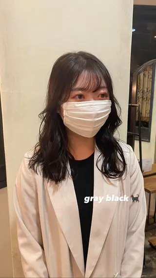 ロング カラー 原 瑞希のヘアスタイル