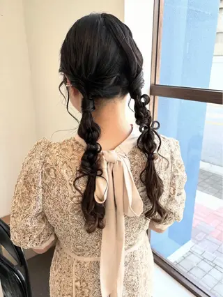 ミツキ/ 透明感カラー/セットのヘアスタイル