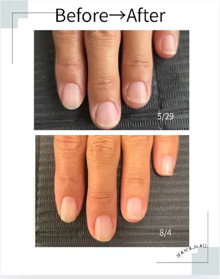 ネイル hana.nail 自爪育成サロンのネイルデザイン