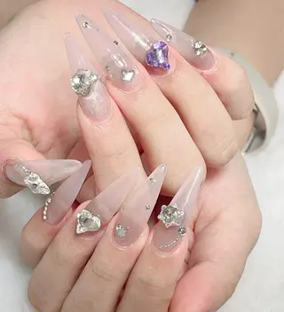 ネイル 長さだし/持込/ ins風ネイル/Umのネイルデザイン