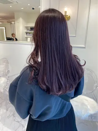 ロング カラー ParveMix 岡本えりかのヘアスタイル