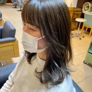 ミディアム カラー AMANE🌼 ハヤシサオリのヘアスタイル