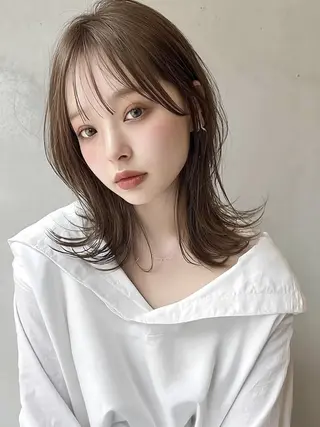 セミロング 縮毛・髪質改善🩰 mai🐰ྀི🤍のヘアスタイル