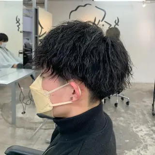 ショート パーマ メンズ メンズ特化美容師/ 藤戸 椋のヘアスタイル