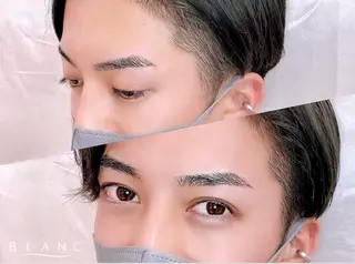 メンズ アイブロウ Eyelash Salon Blanc～まつげエクステと眉の専門美容室〜名古屋パルコ店所属・Blanc 上田のマツエク・マツパデザイン