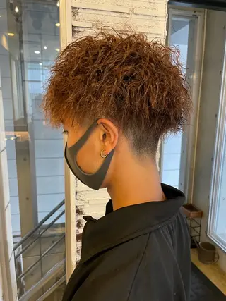 ショート パーマ メンズ メンズカット/パーマ 特化motooのヘアスタイル