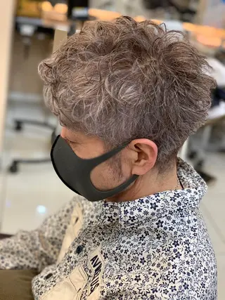 ショート パーマ メンズ トータルビューティー K:R鶴川のヘアスタイル