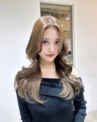 ロング 盛れるヘア♡ 韓国Styleのヘアスタイル