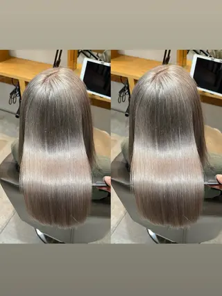 セミロング カラー 北花田美容師🍃村尾 光太/むらのヘアスタイル