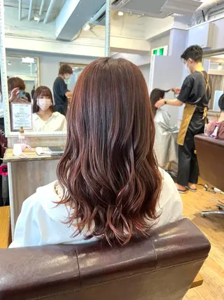 セミロング カラー 艶髪💫透明感💖 Sato Toyoのヘアスタイル
